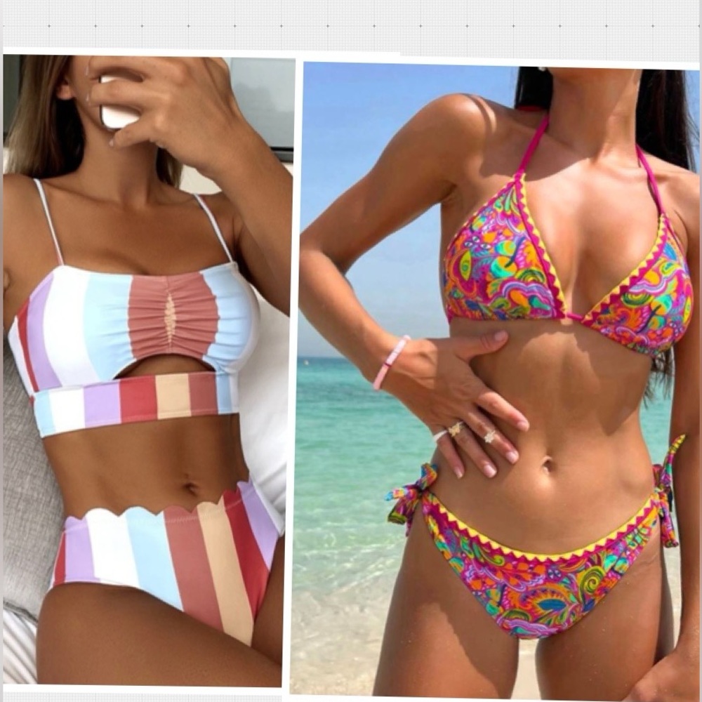 NWT 2 small SHEIN bikinis (both include top and bottoms)